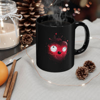 Glowing Aztec Sacrificial Heart Black Mug