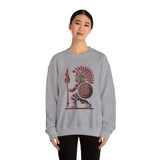 Young Warrior Glyph Pre-Hispanic Style Unisex Sweatshirt