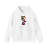 Cartoon Quetzalcoatl Cyber Serpent Unisex Hoodie