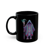 Digital Oracle Cyber Priest Black Mug