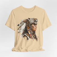 Aztec Jaguar Warrior Woman Watercolor Unisex T-Shirt