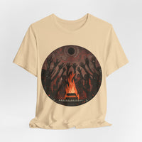 Sacred Fire Tribal Ceremony Glyph Style Unisex T-Shirt