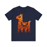 Minimalist Inca Llama Sandstone Petroglyph Unisex T-Shirt