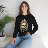 Ah Puch Skull Crown Mayan Glyph Style Unisex Sweatshirt