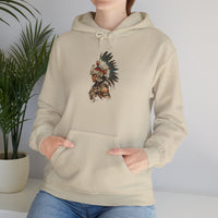 Watercolor Tribal Aztec Warrior Unisex Hoodie