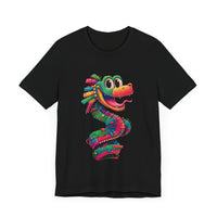 Cartoon Quetzalcoatl Cyber Serpent Unisex T-Shirt