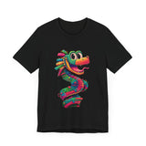 Cartoon Quetzalcoatl Cyber Serpent Unisex T-Shirt