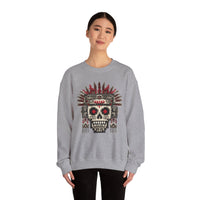 Pixel Art Aztec Skull Totem Unisex Sweatshirt