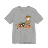 Resting Alpaca In Traditional Ornaments Unisex T-Shirt