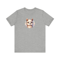 Inca Andean Llama Baby Face Illustration Unisex T-Shirt