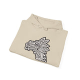 Quetzalcóatl Serpent Head Illustration Unisex Hoodie