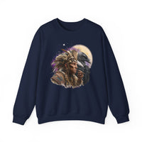 Ancient Inca Shaman with Condor Companion Unisex Sweatshirt