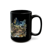 Andean Lost City Inca Temple Black Mug