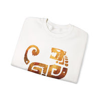 Aztec Jaguar Warrior Glyph Symbol Unisex Sweatshirt