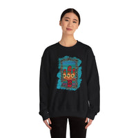 Glitter Serape Cactus on Leopard Burst Illustration Unisex Sweatshirt