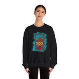 Glitter Serape Cactus on Leopard Burst Illustration Unisex Sweatshirt