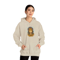 Golden Aztec Warrior Queen Illustration Unisex Hoodie
