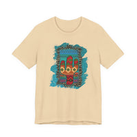 Glitter Serape Cactus on Leopard Burst Illustration Unisex T-Shirt