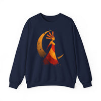 Mama Killa Inca Moon Goddess Glyph Style Unisex Sweatshirt