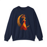 Mama Killa Inca Moon Goddess Glyph Style Unisex Sweatshirt