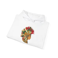 Aztec Warrior Head Illustration Unisex Hoodie