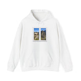 Funny Llama at the Window with Machu Picchu View Unisex Hoodie