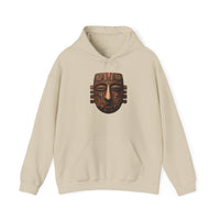 Ancient Andean Tribal Mask Stylized Face Unisex Hoodie