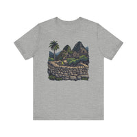 Andean Cliffside Inca Citadel Graphic Unisex T-Shirt