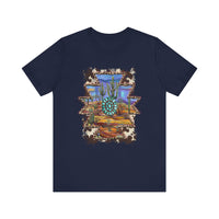 Aztec Turquoise Cactus Desert Landscape Unisex T-Shirt