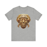 Aztec Golden Solar Deity Mask Unisex T-Shirt