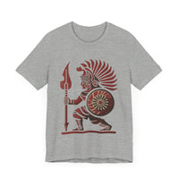 Young Warrior Glyph Pre-Hispanic Style Unisex T-Shirt
