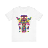 Psychedelic Mesoamerican Totem Mask Unisex T-Shirt