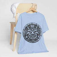 Mayan Jaguar Deity Woodcut Style Unisex T-Shirt
