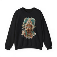 Maya Warrior Watercolor Portrait Unisex Hoodie