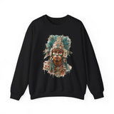Maya Warrior Watercolor Portrait Unisex Hoodie