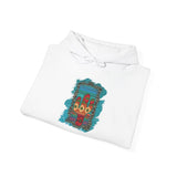 Glitter Serape Cactus on Leopard Burst Illustration Unisex Hoodie