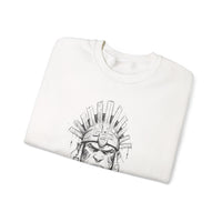 Inca Warrior Hand Drawn Tribal Portrait Unisex Sweatshirt