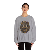 Ancient Aztec Solar Deity Mask Unisex Sweatshirt