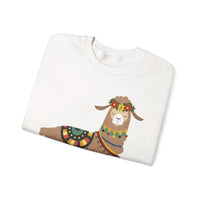 Resting Alpaca In Traditional Ornaments Unisex Sweatshirt