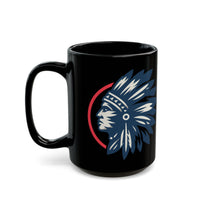 Tribal Visionary Chief Emblem Illustration Black Mug