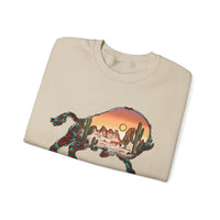 Aztec Buffalo Desert Sunset Silhouette Unisex Sweatshirt