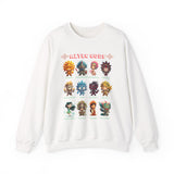 Aztec Gods Chibi Characters Pantheon Unisex Sweatshirt