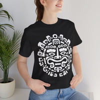Andean Dual God Symmetry Tribal Glyph Style Unisex T-Shirt