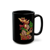 Centeotl Aztec Corn God Illustration Black Mug
