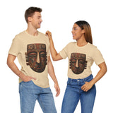 Ancient Andean Tribal Mask Stylized Face Unisex T-Shirt