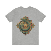 Quetzalcoatl Feathered Sun Glyph Unisex T-Shirt