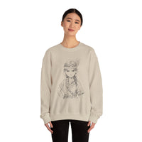 Brave Inca Girl Ink Warrior Portrait Unisex Sweatshirt