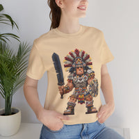 Aztec Blade Hero Pixel Art Unisex T-Shirt