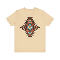 Boho Aztec Geometric Totem Pattern Illustration Unisex T-Shirt