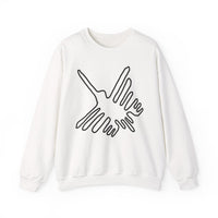 Nazca Lines Style Bird Unisex Sweatshirt